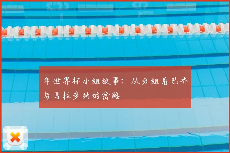 年世界杯小组故事:从分组看巴乔与马拉多纳的岔路